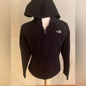 The North Face Black Hoodie Zipper Fleece Sweatshirt Jacket- Girls XL (18)